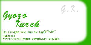 gyozo kurek business card